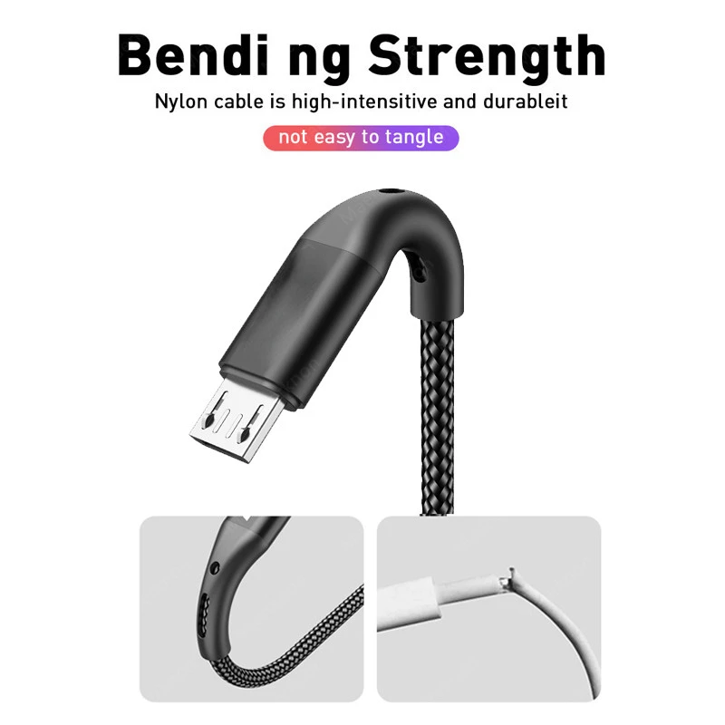 

microUSB Cables /5A Type C Cable Fast Charging Date For Huawei P40 Xiaomi Redmi Mobile Phone Android Charger Micro USB cable