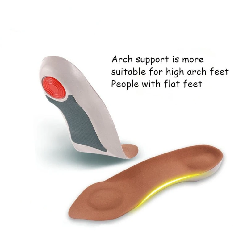  PU GEL GEL Slow Cushioning Seven Points Pad  Youpin Flat Foot Correction Insole High Arch Support TPU Velvet Fabric