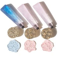 3d cloud flower wax seal bead stamp diy cherry blossom sakura sealing beads stamps set envelope wedding gifts card hobby arts