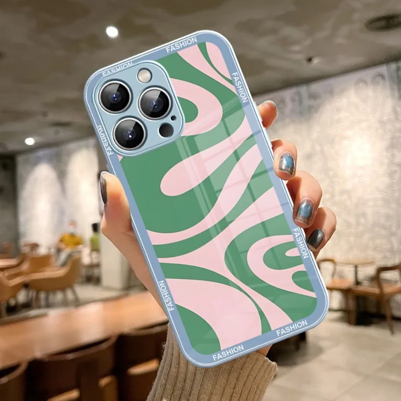 Чехол для телефона с абстрактным рисунком IPhone 13 14 12 11 Pro Max Plus Mini X XR 8 7 6s SE2020