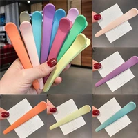 professional hairdressing salon styling tools diy hair clip 4pcs candy colors plastic hairpins