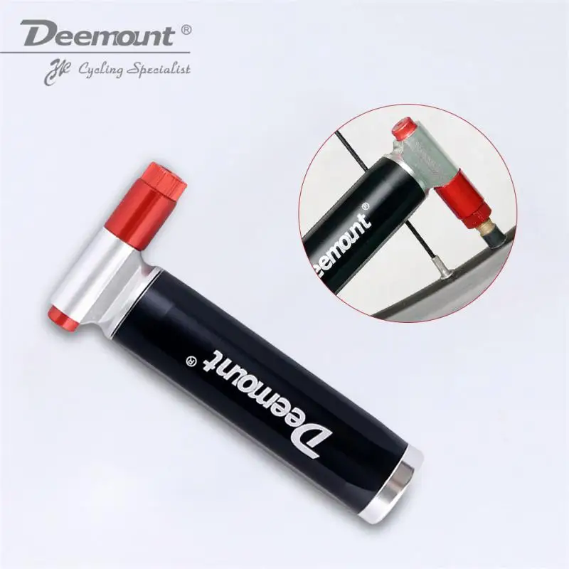 

Deemount Aluminum Alloy Bicycle Tire CO2 Emergency Gas Cylinder Portable Universal Inflatable Tube For Balls Mini Air Pump