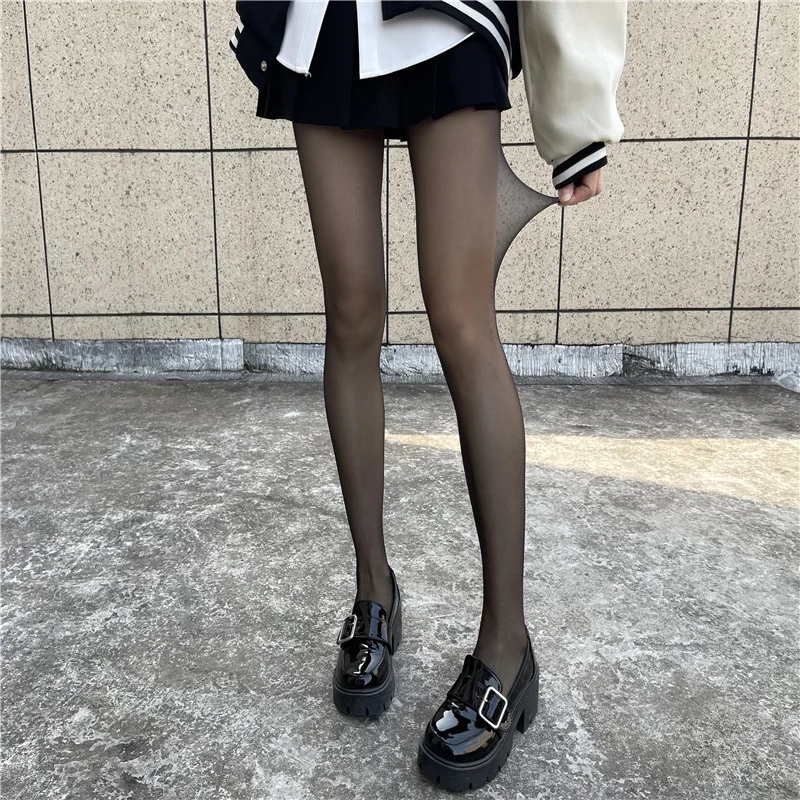 

Lolita Long Tube Black Lace Mesh Female Over-knee High-tube Thigh Middle-tube Calf Socks Thin Section Jk Black pantyhose
