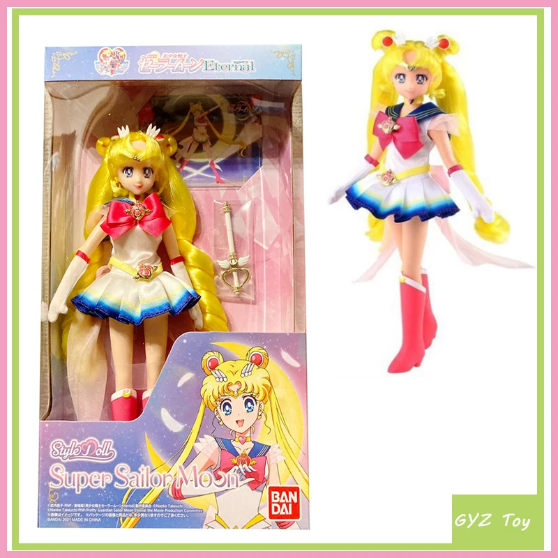 

Original Sailor Moon Figuras Tsukino Usagi Eternal Theater Edition Styledoll Movable Action Figure Collection Model Doll Toy