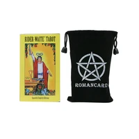 spanish rider tarot cards and pdf guidebook black velvet bag suitable for beginners spain english