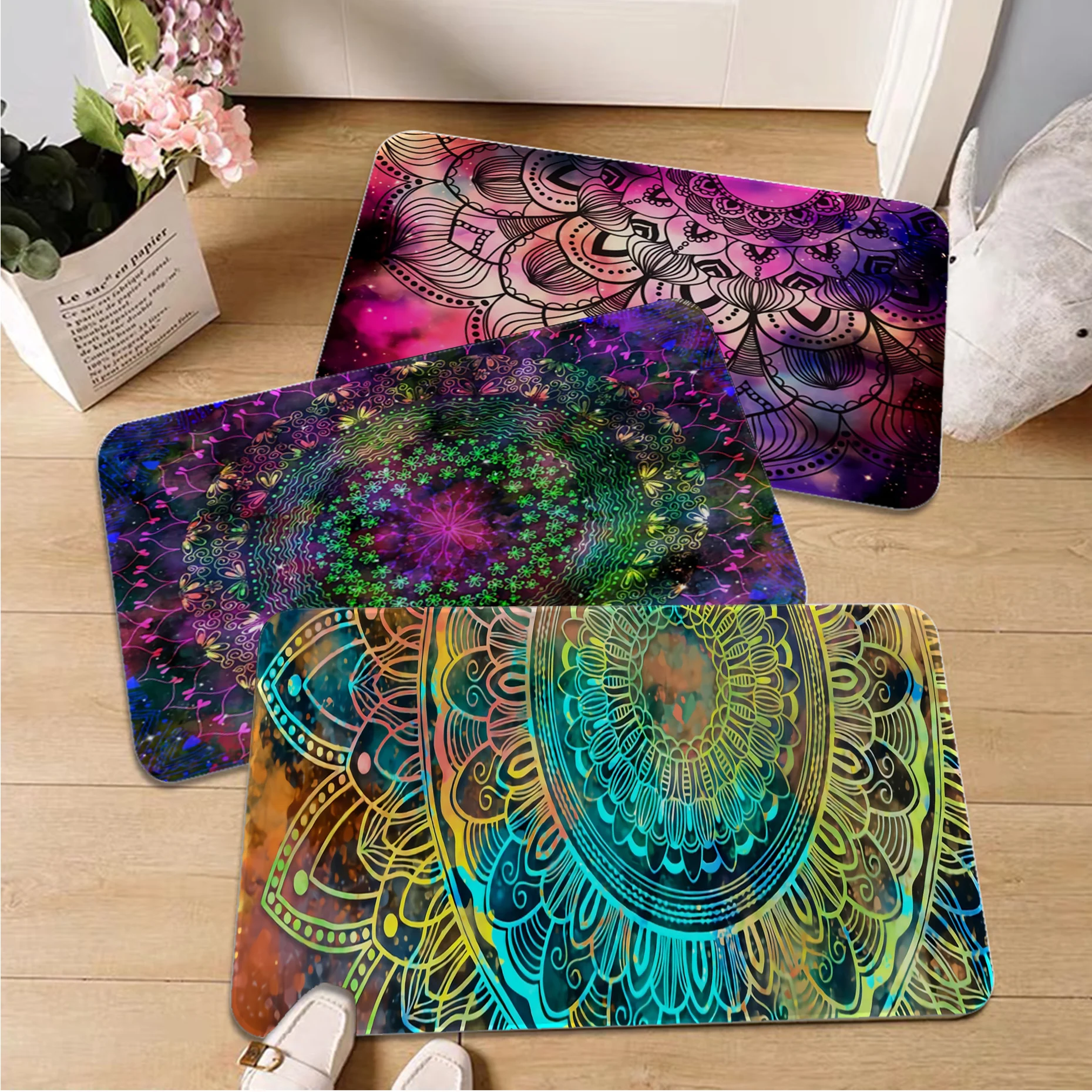 Современный декоративный коврик для гостиной балкона с принтом Цветной Кухонный