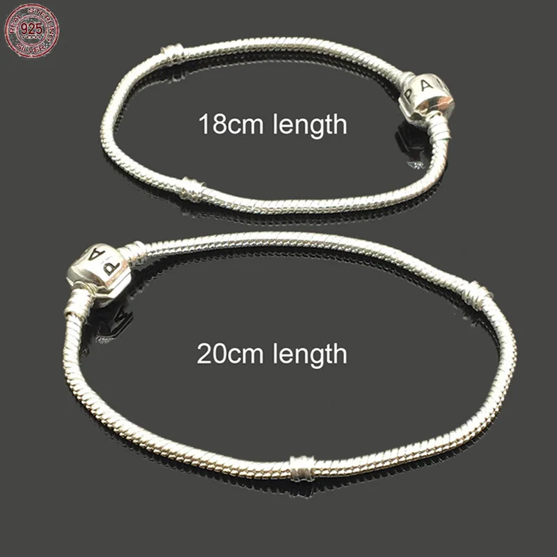 

Hot selling 925 sterling silver classic rose gold letter bracelet fit designing original charm beads DIY women's jewelry
