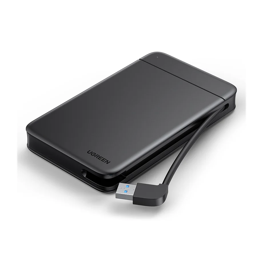 Фото Ugreen USB a Корпус внешнего жесткого диска 2,5 дюйма Быстрая скорость 5 Гбит/с Поддержка жесткого диска SATA SSD 2,5 дюйма до 14 ТБ №1