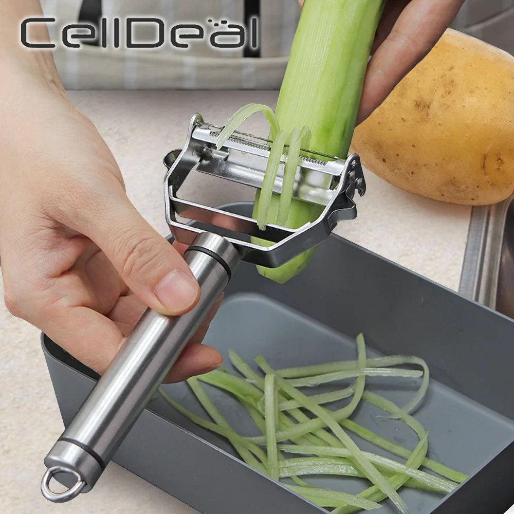

Нож для резки картофеля и овощей Кухонные приспособления, терка для фруктов, утолщенный ручной инструмент для резки моркови, домашняя кухон...
