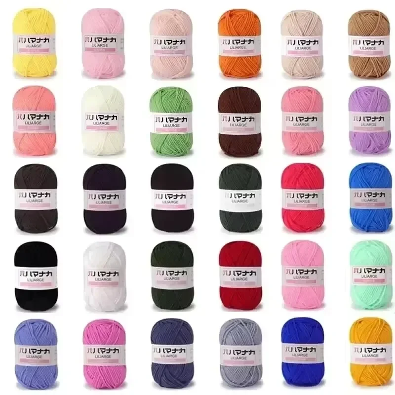 Хлопчатобумажная пряжа 4 Ply 25г Assorted Colors