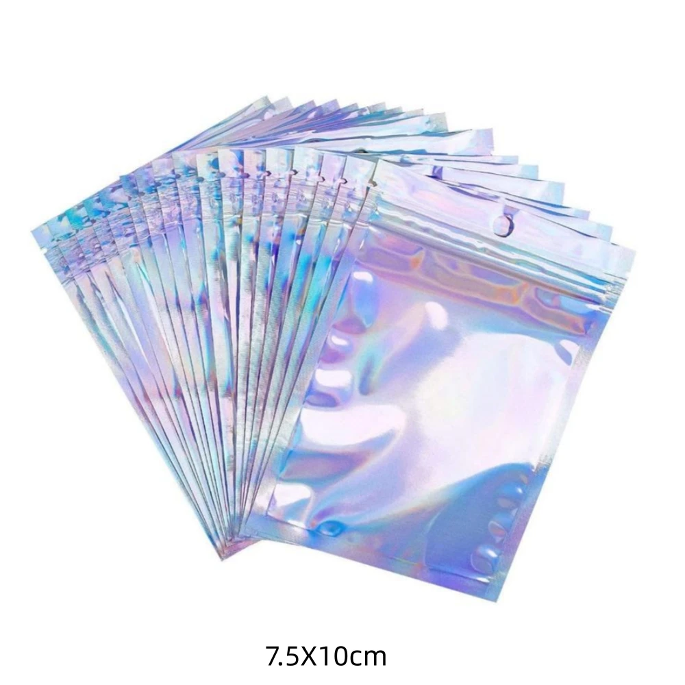 Голографические пакеты для украшений  из полипропилена 10 шт.