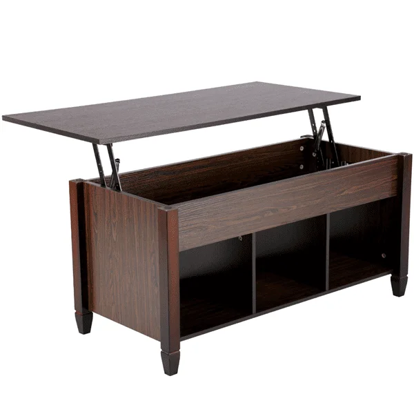 

Wooden Lift Top Coffee Table for Livingroom, Dark Walnut