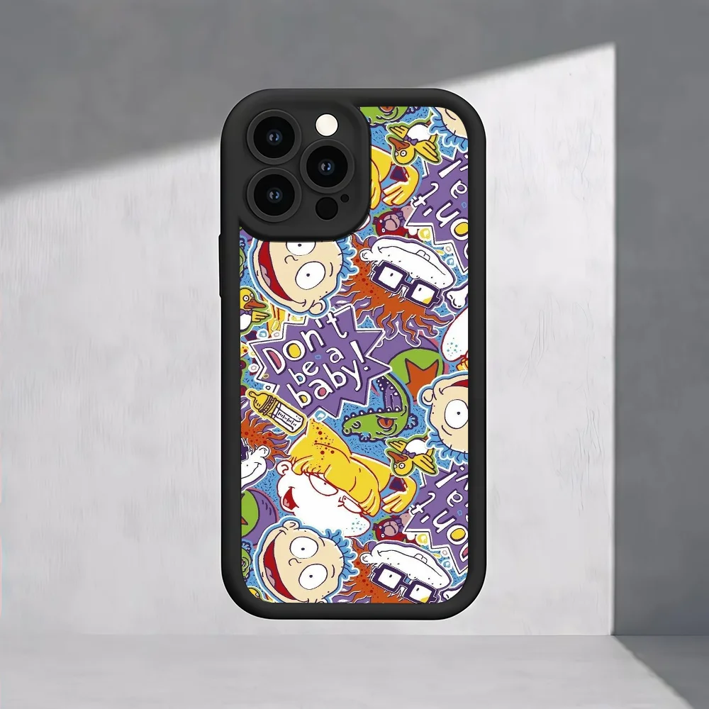 Фото Чехол для телефона с рисунком R-Rugrats для Samsung Galaxy S25 S24 S23 S22 A54 A35 A15 Ultra Plus Fe, приятный для кожи силиконовый чехол №3