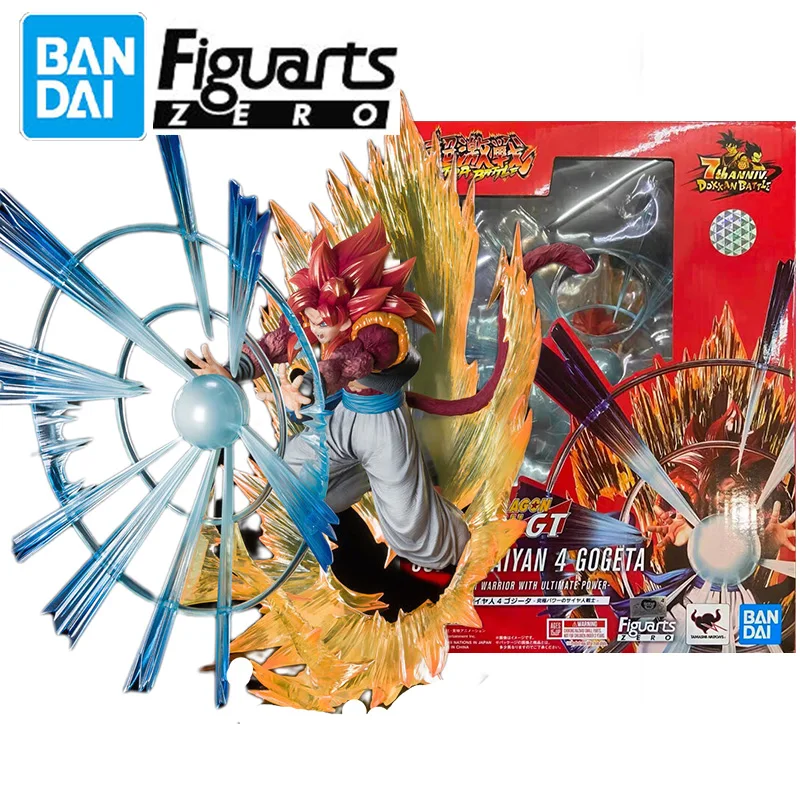 

Original BANDAI Figuarts Zero Dragon Ball SUPER SAIYAN 4 GOGETA SAIYAN WARRIOR WITH ULTIATE POWER Action Anime Figure Model