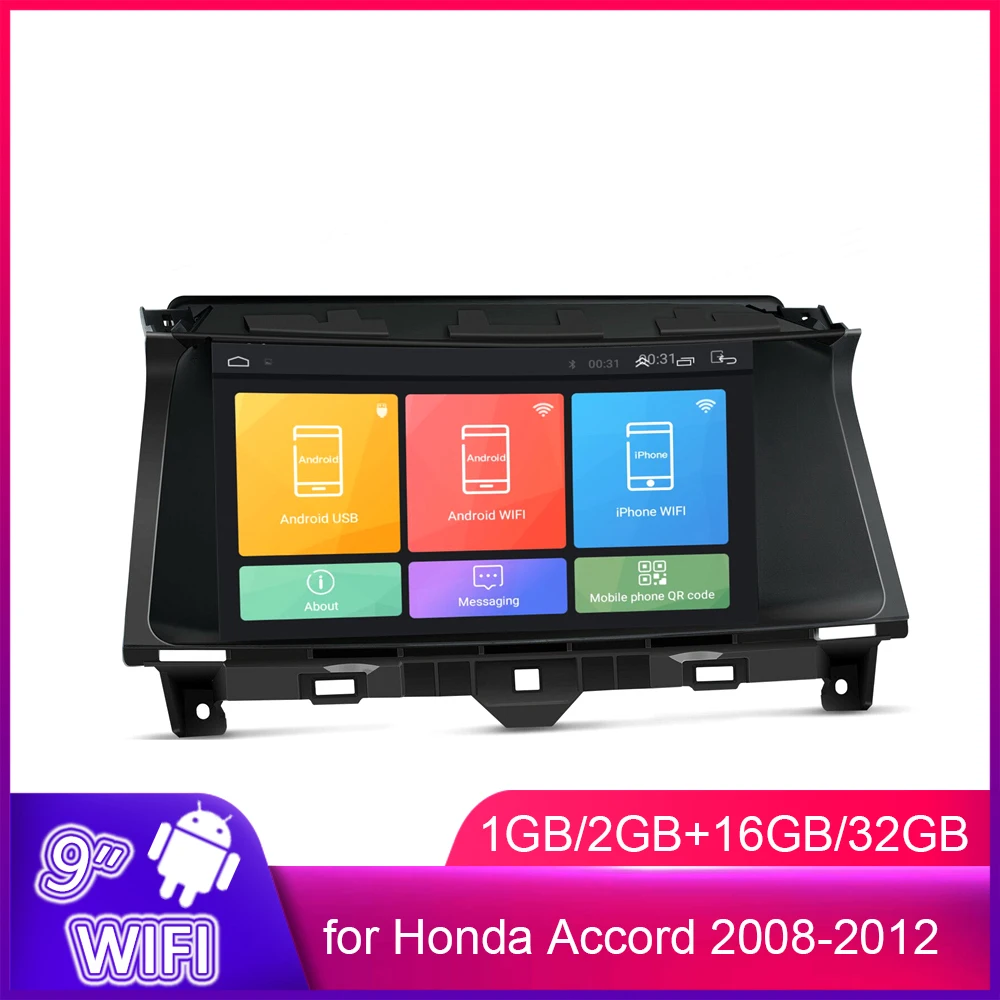 Автомобильный мультимедийный плеер 9 "с GPS Навигатором для Honda Accord 2008 2009 2010 2011 2012