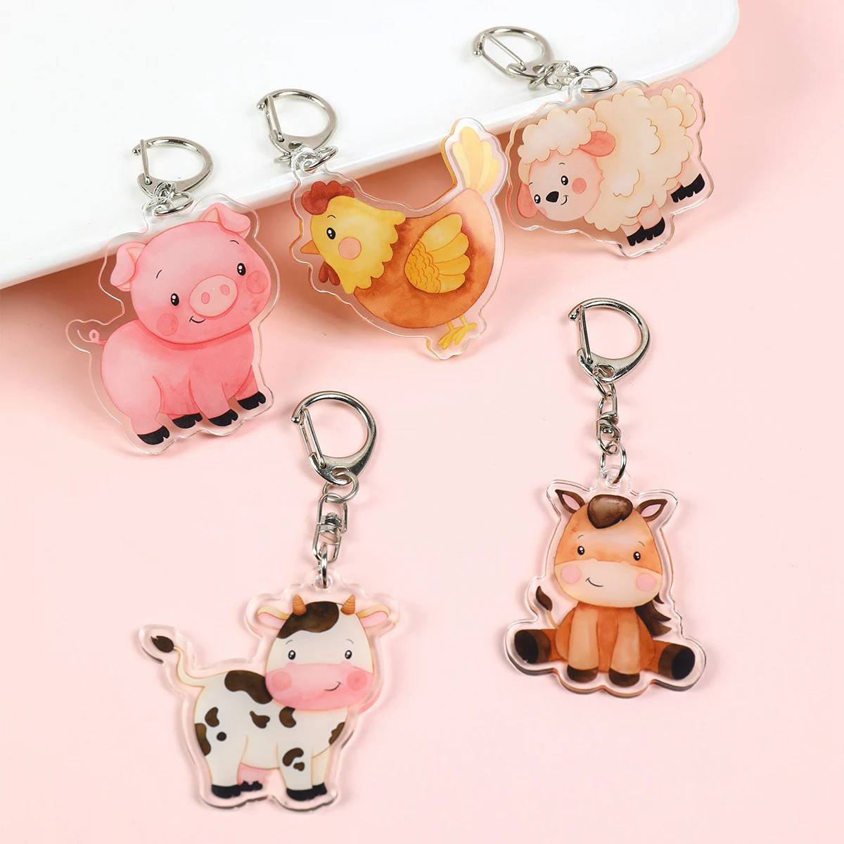 Брелки для ключей с животными из мультфильма