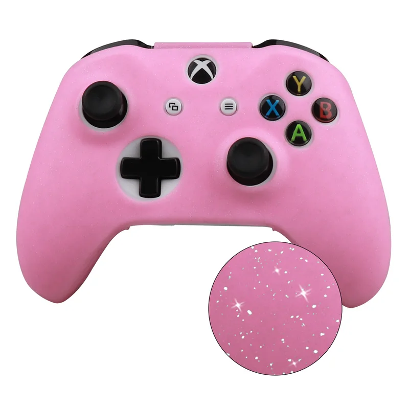 

Glittery Soft Silicone Protective Cases For XONES Controller Skin Gamepad Cases Joystick Game Accessories for For Xbox One S