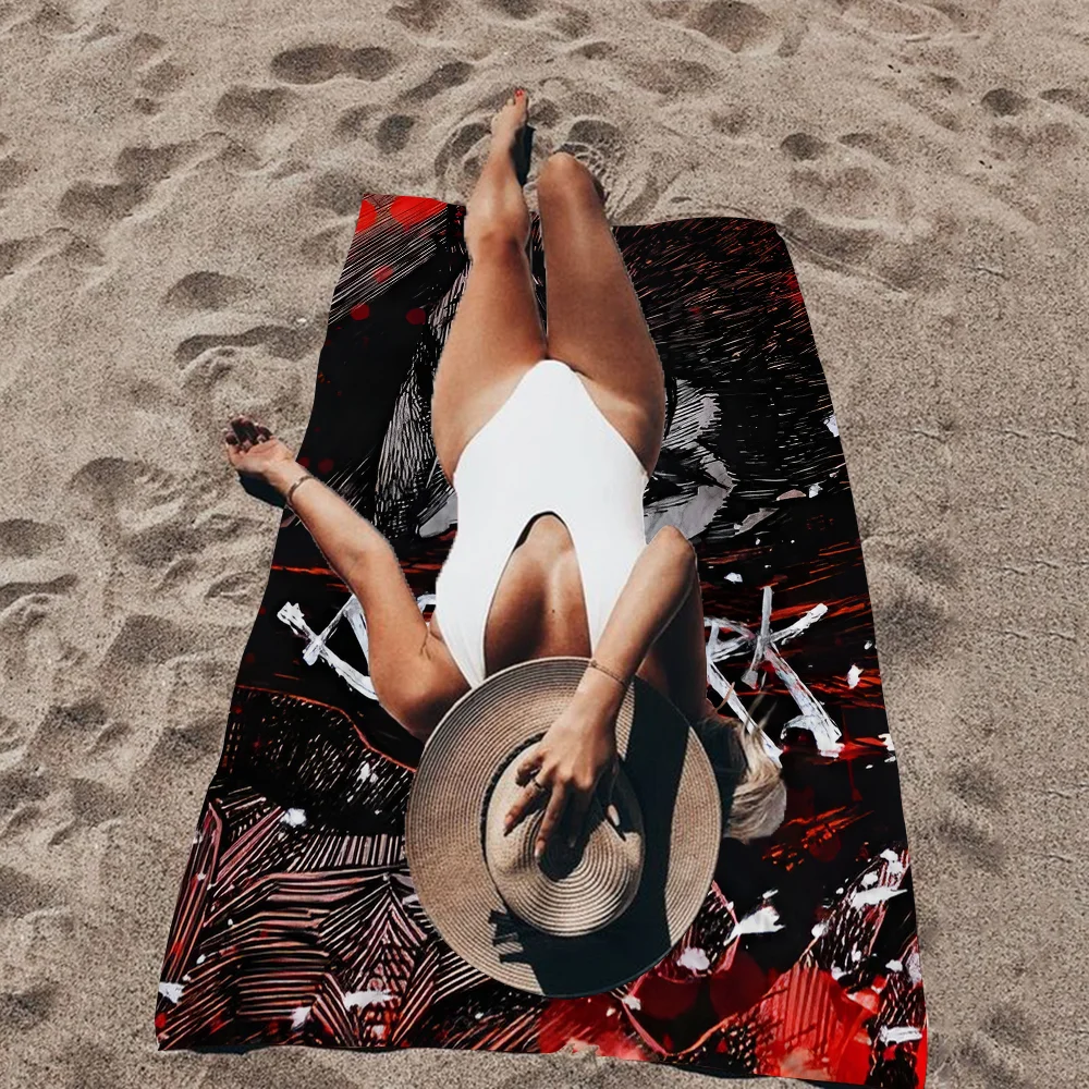 Пляжное полотенце в стиле аниме Berserk красочные банные полотенца для девочек