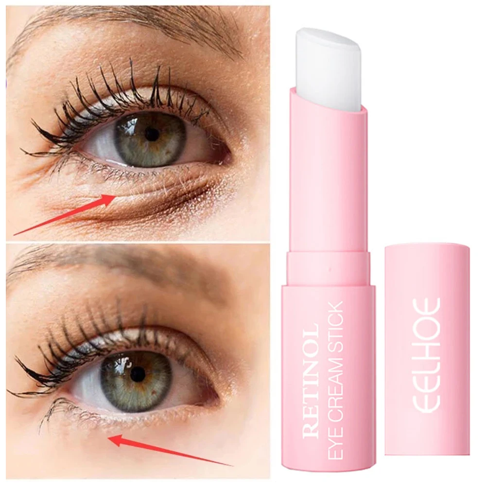 Retinol Anti-wrinkle Eye Cream Stick Fades Fine Lines Anti Dark Circles Stick Remove Eye Bags Puffiness Firming Lifting Eye Care