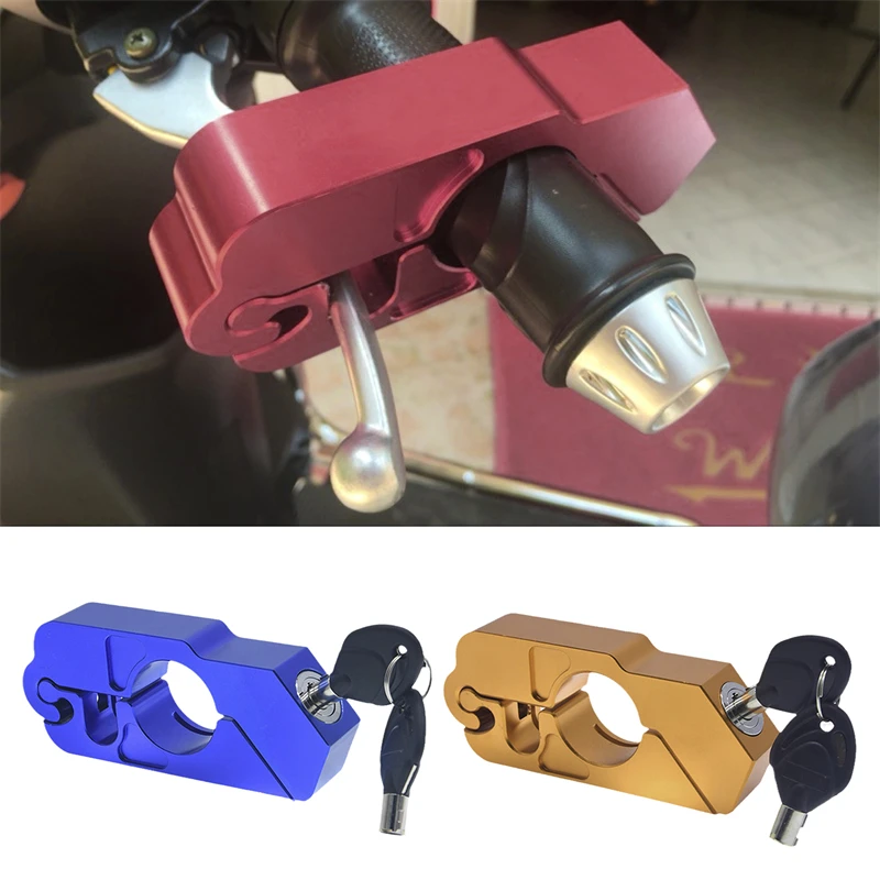 

Steal Motorcycle Accessories for Vespa GTS 250 300 Sprint Primavera 150 LX150 Handlebar Lock Theft Protection Locks Universal
