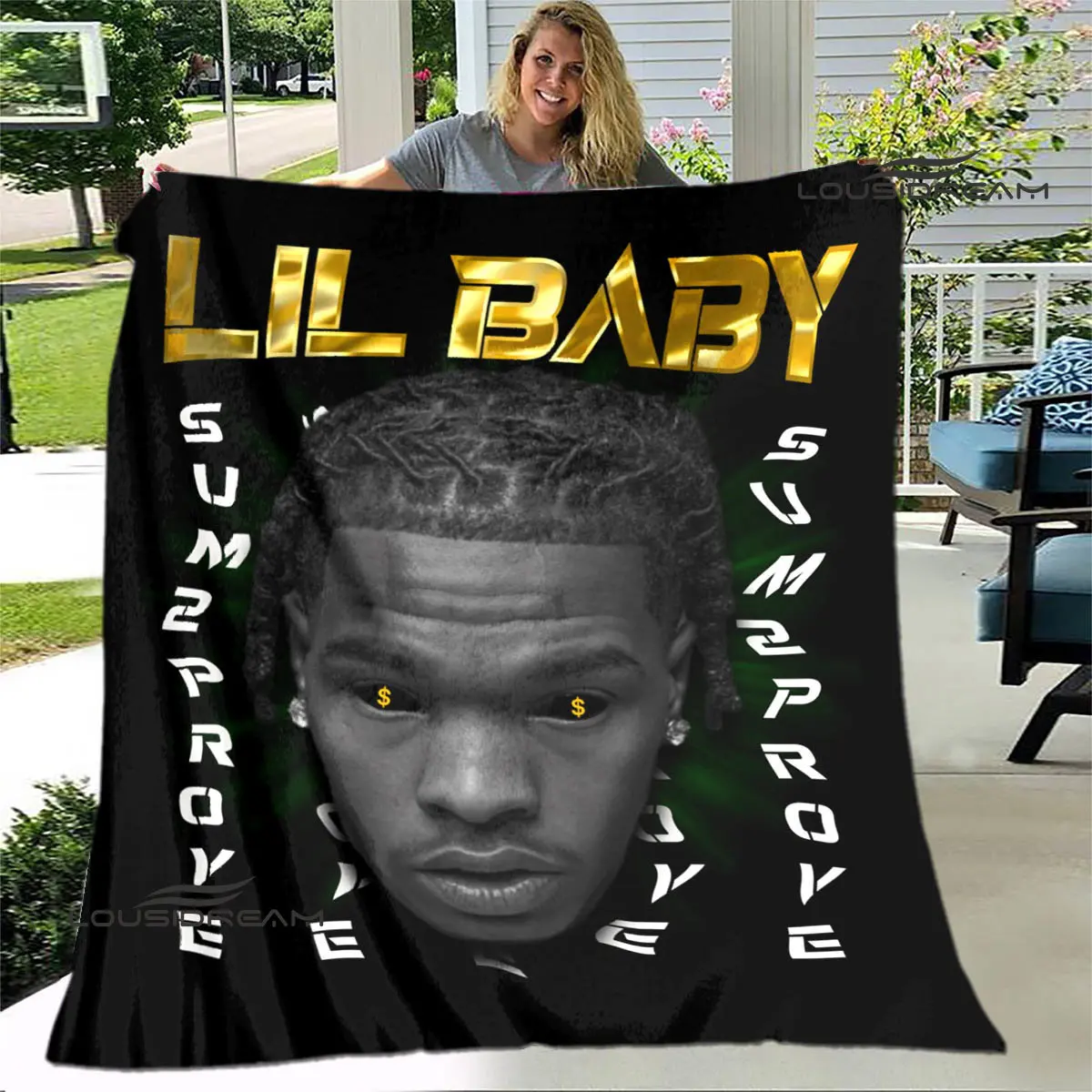 Одеяло детское с принтом в стиле хип-хоп