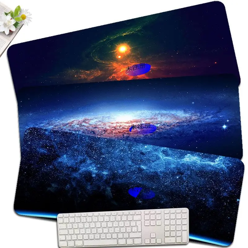 

Space Galaxy 90x40cm Big PC Gaming Mouse Pad Gamer Desk Mats Keyboard Pad Mause Pad Muismat for Teen Girls Bedroom