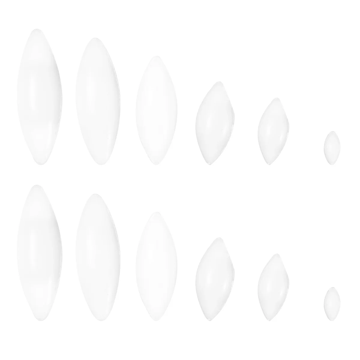 

12PCS/Set PTFE Magnetic Mixer Mini No Burrs Cylinder Stirrer for Laboratory Experiment (White) Agitador
