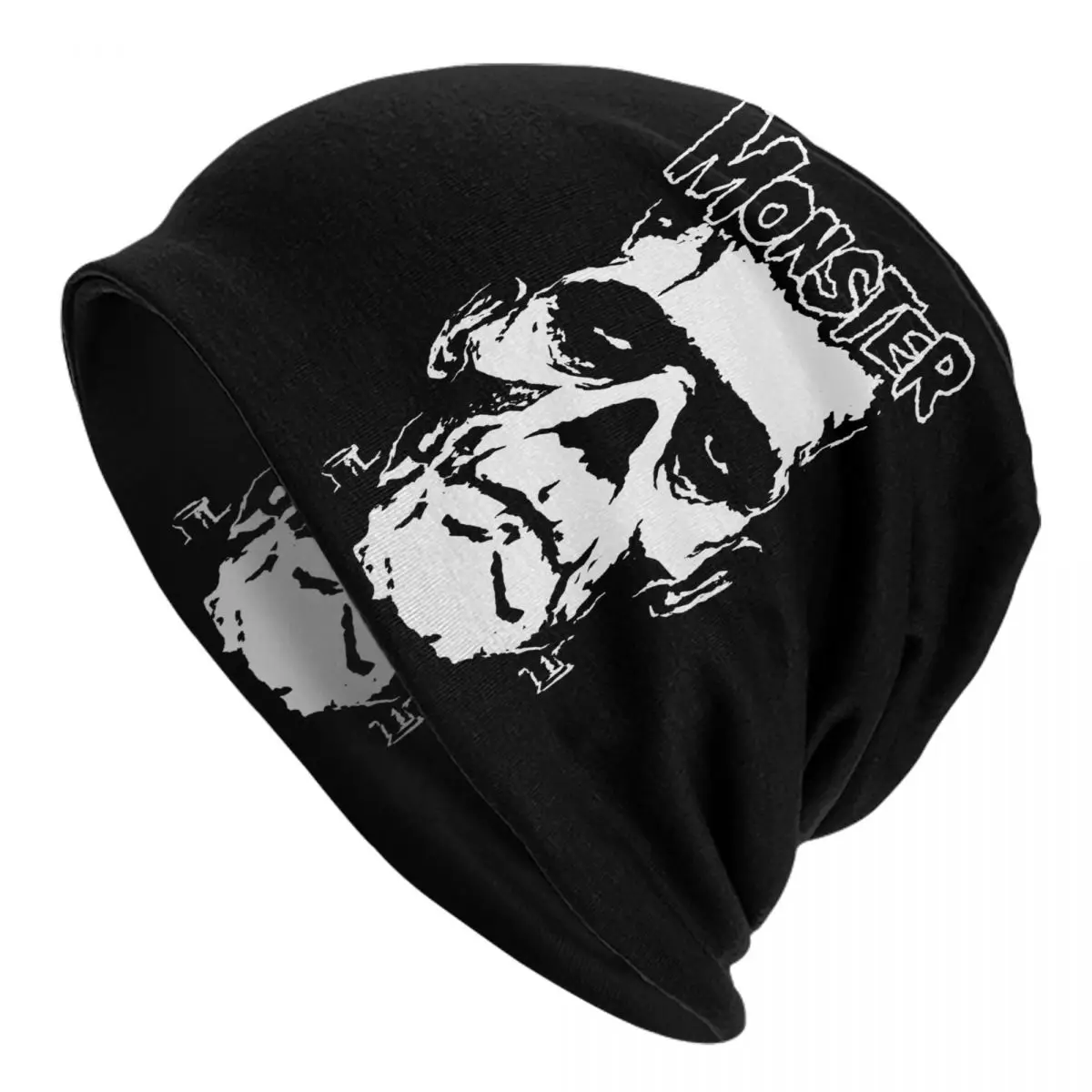 

The Monster Skull Caps Frankenstein Horror Movie Goth Unisex Skullies Beanies Hat Summer Warm Dual-use Bonnet Knitting Hats