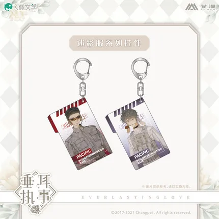 

Anime Everlasting Love Lu Shangjin Yanyi Metal Keychain Cosplay Acrylic Figure Keyring 464 Kids Collection Toy