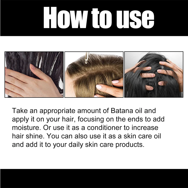 Органическое Масло Batana масло для роста волос предотвращает выпадение улучшает