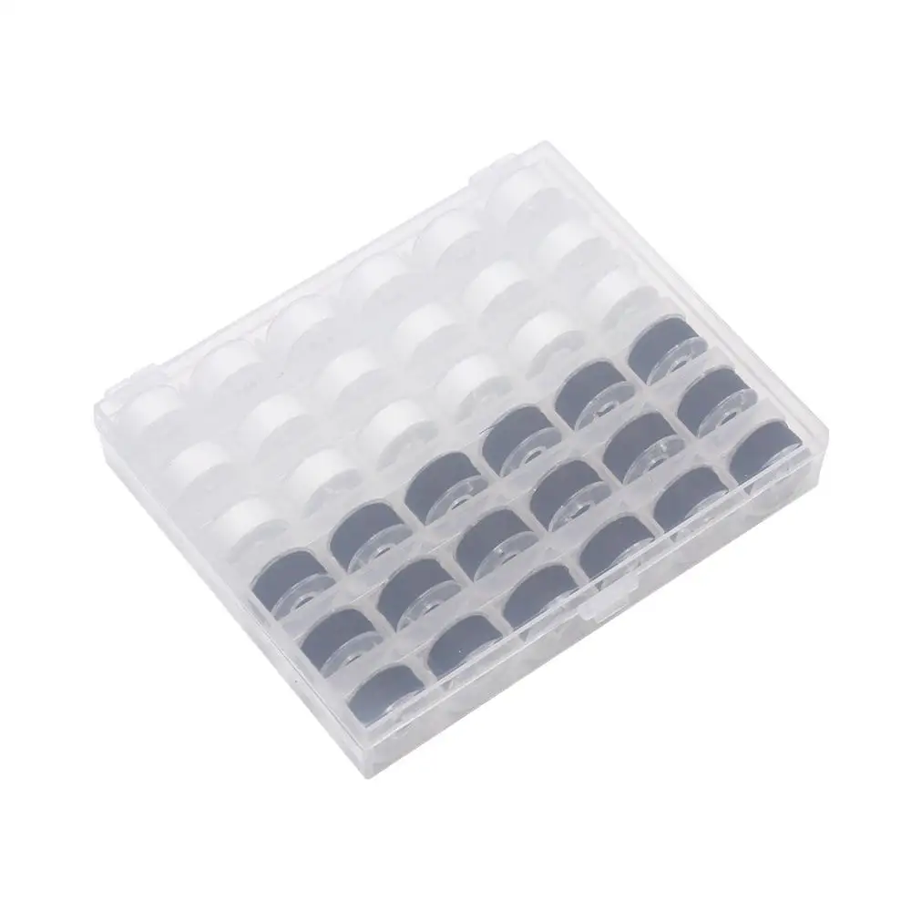 Многоцветная приблизительная черная коробка для хранения 72 шт. белая швейная