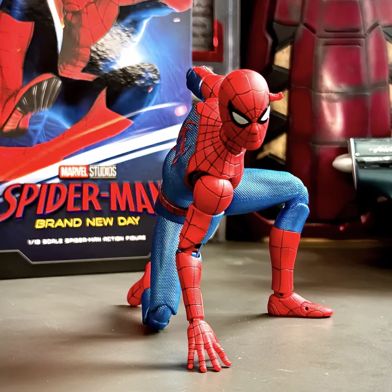 Фото BLOKEES Spider-Man: Новая серия Day Series, коллекционная подвижная фигурка, модель-конструктор, игрушка, украшение, подарок для мужчин, рождественский подарок №2