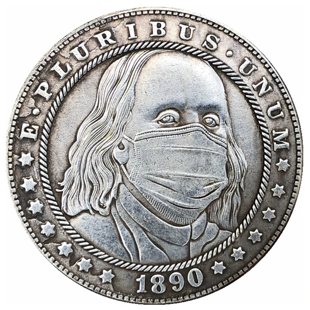 

Hobo Nickel 1890-CC, монета за доллар Моргана, копия модели 203