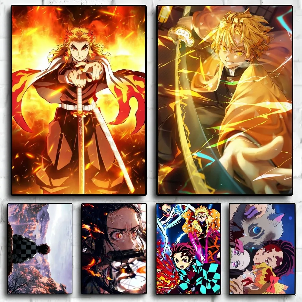 D-Demon S-Slayer аниме японский плакат бумажная печать для дома гостиной спальни входа