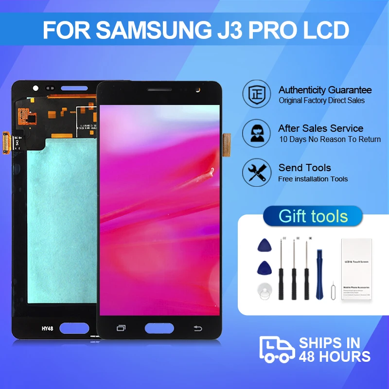 

1PCS New 5.0 Inch OLED For Samsung Galaxy J3 Pro Lcd J3110 Display Touch Screen Digitizer Assembly Free Shipping With Tools