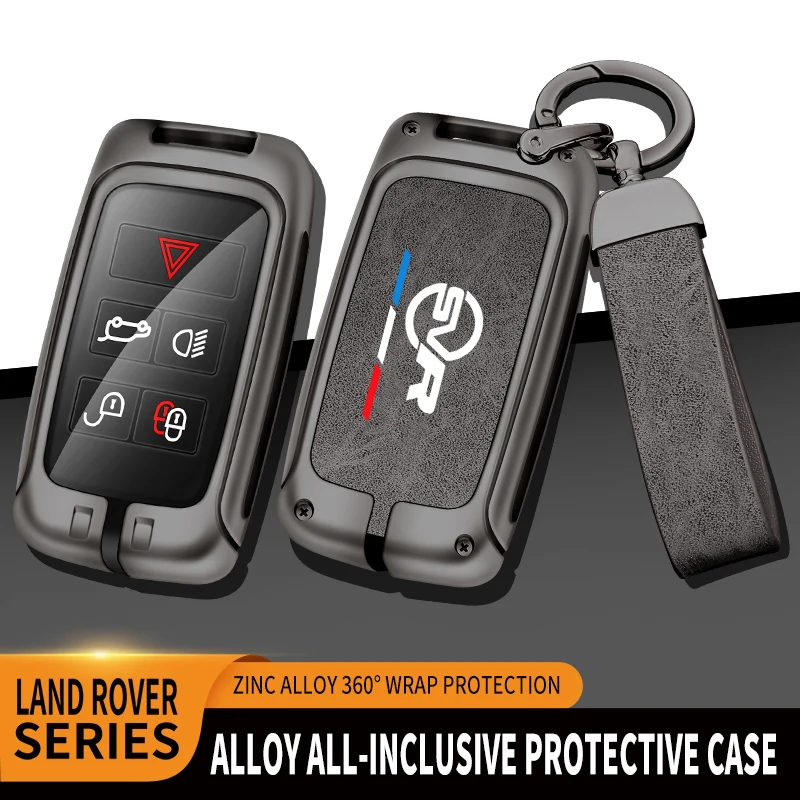 

Auto TPU Zinc Alloy Key Case Bag For Land Rover Range Rover Sport Velar Discovery Defender Evoque Freelander Car Metal Key Shell
