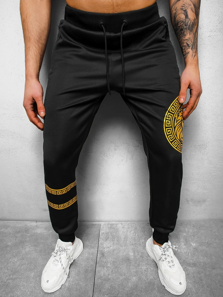 Лидер продаж мужские облегающие спортивные штаны для фитнеса модные