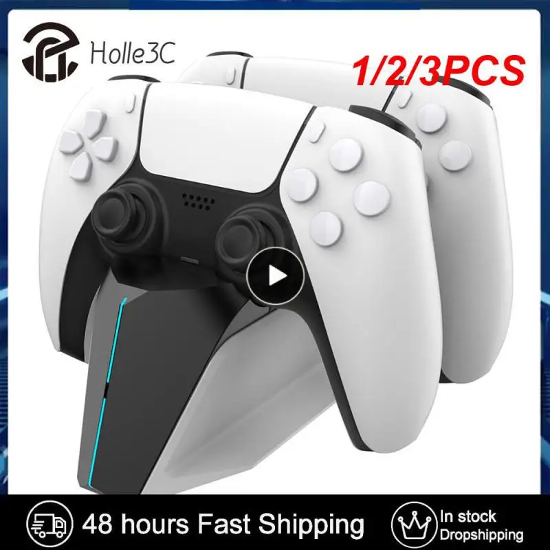 

1/2/3 шт. зарядное устройство для Sony PlayStation5 беспроводной контроллер Type-C USB двойная Быстрая зарядка подставка Док-станция для PS5 джойстик