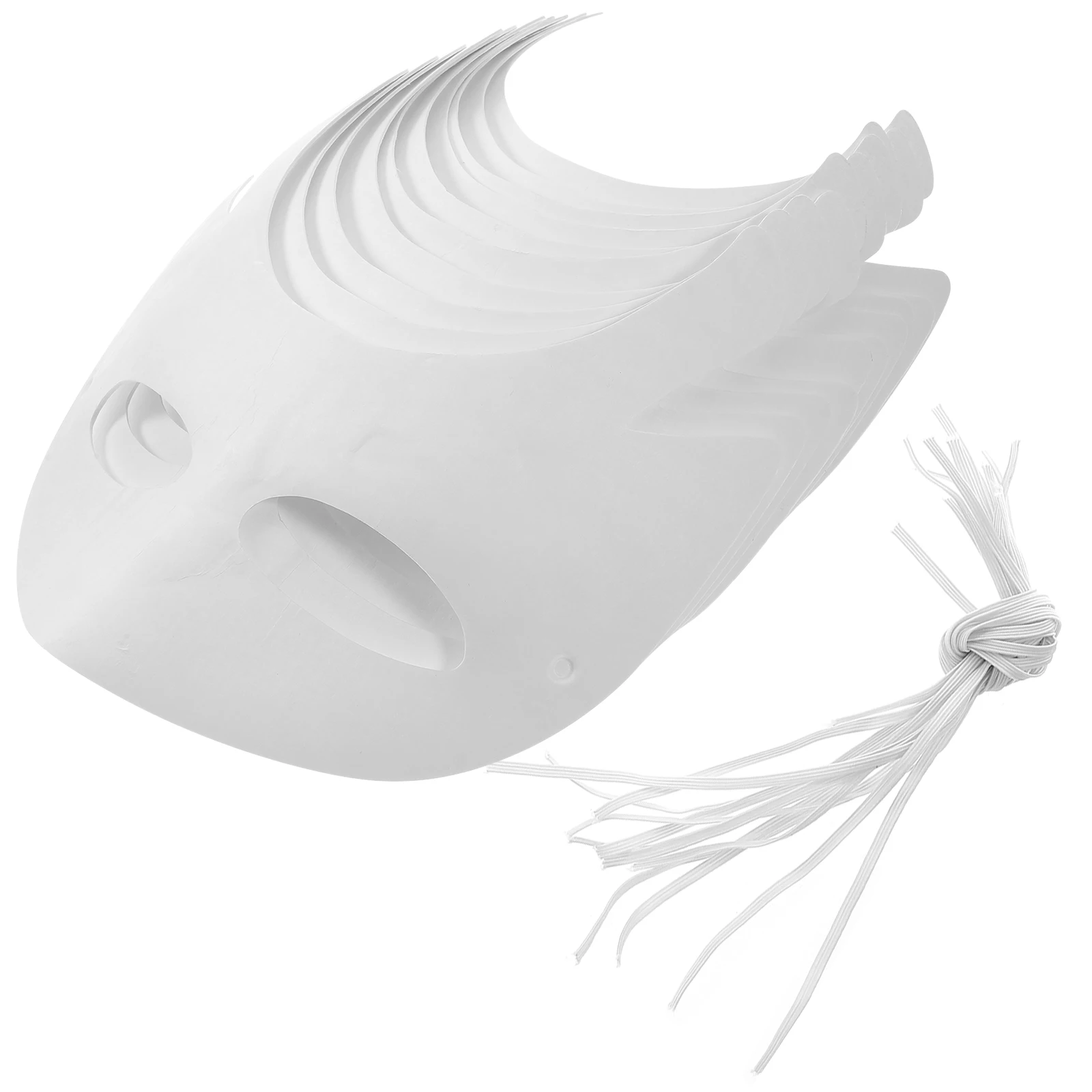 Белые бумажные маски 10 шт. белая маска для Хэллоуина с ручной росписью