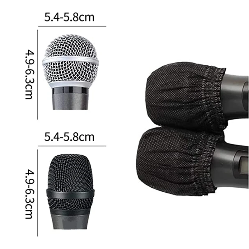200 Pcs Disposable Microphone Covers Windscreen Mic Covers Handheld Microphone Protective Cap For Karaoke images - 6