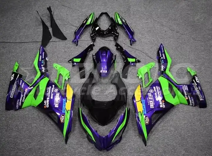 

4Gifts New ABS Motorcycle Fairings Kit Fit For Kawasaki EX 400 2019 2020 2021 2022 2023 19 20 21 22 23 Bodywork Set Purple