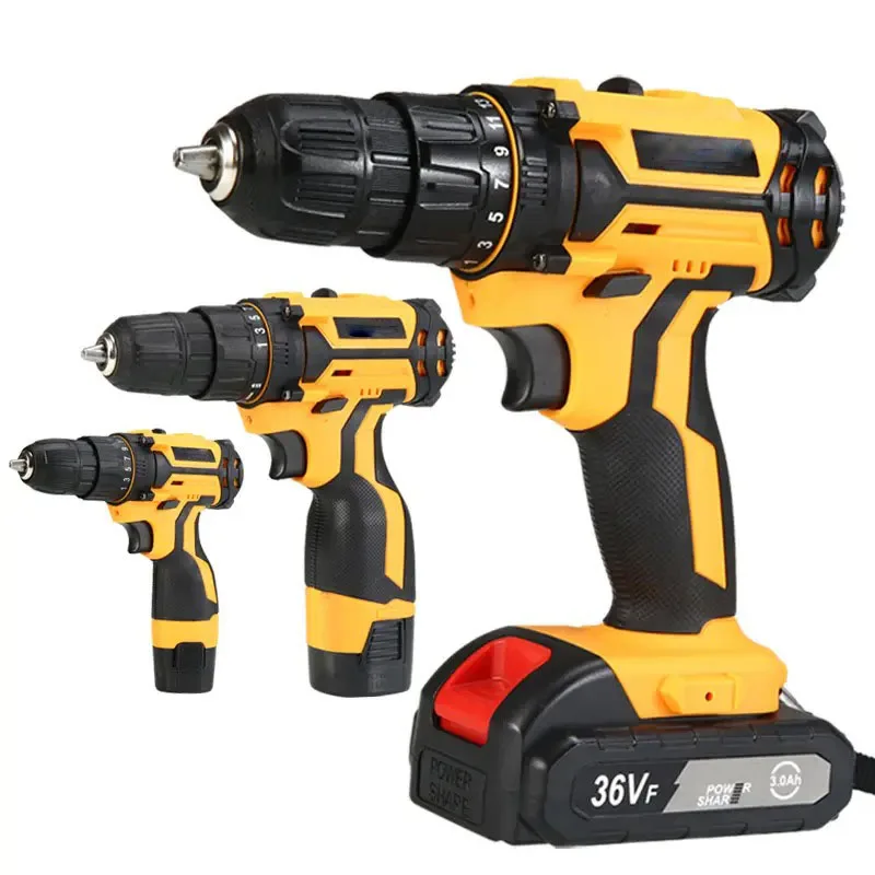 

TOOL POWER 36V Wholesale Industrial Durable electric screw driver 21V Rechargeable Lithium Battery handy cordless power drill