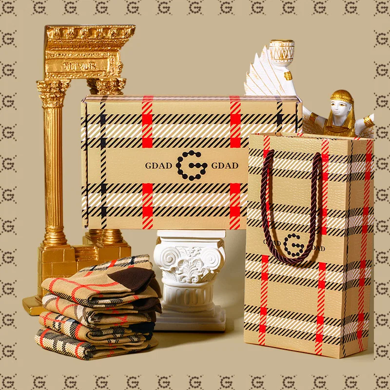 GDAD Brand 4 Pairs Spring And Autumn Men's Business Socks Summer Leisure Sweat Absorption Comfortable Thin Breathable EU39-44