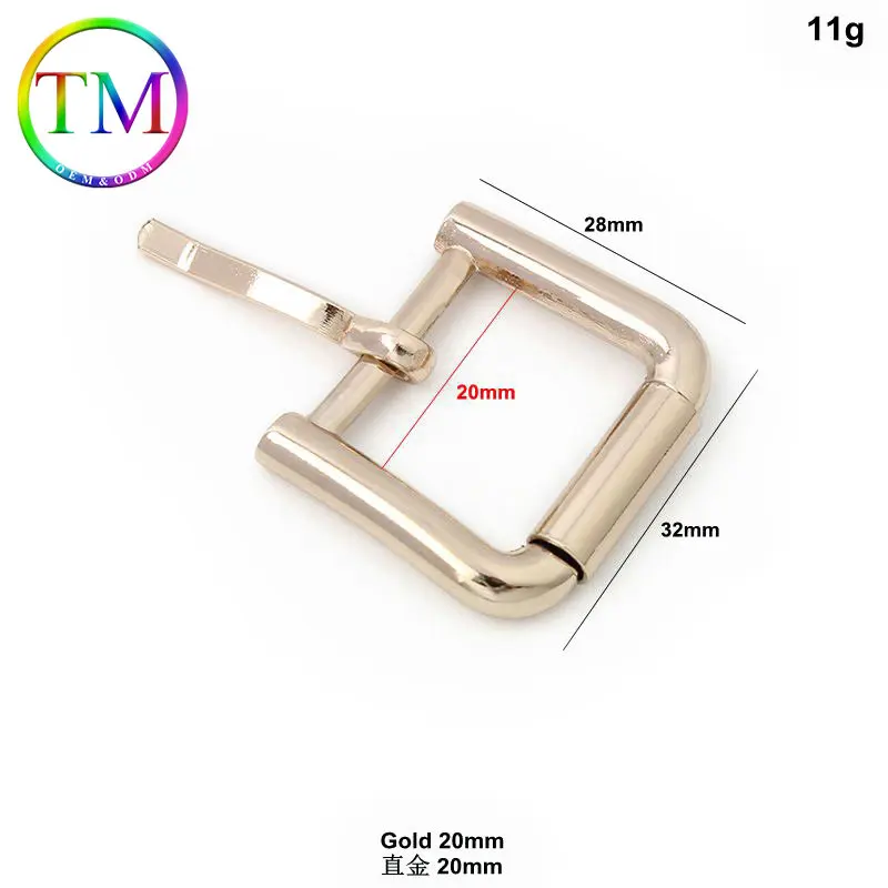 10-50Pcs 16/20/25/26Mm Women Belt Alloy Pin Buckle High Quality Square Adjustment Strap Clasp Webbing Buckle Diy Accessories