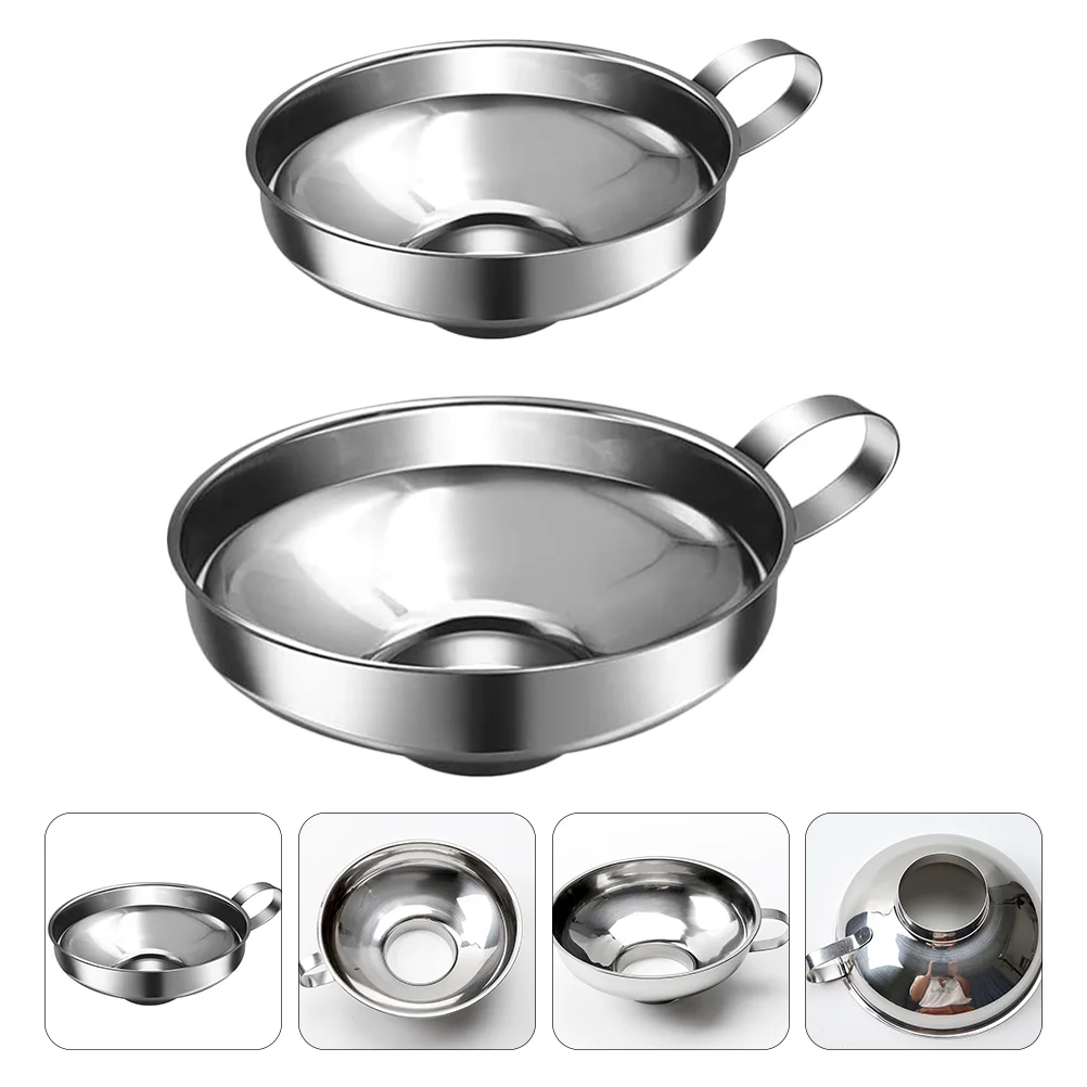 

Funnel Canningkitchen Wide Stainless Steel Mouthfunnels Metal Jar Large Freedom Jars Filling Bottlesregular Use Jam Supplies