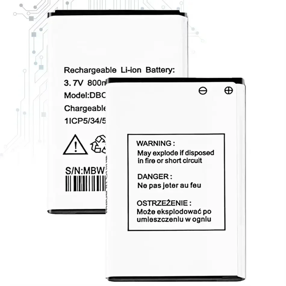 Новый аккумулятор 800 мАч Dbc-800D для Doro 500 506 508 509 510 515 6520 6030 CELL PHONE + номер отслеживания