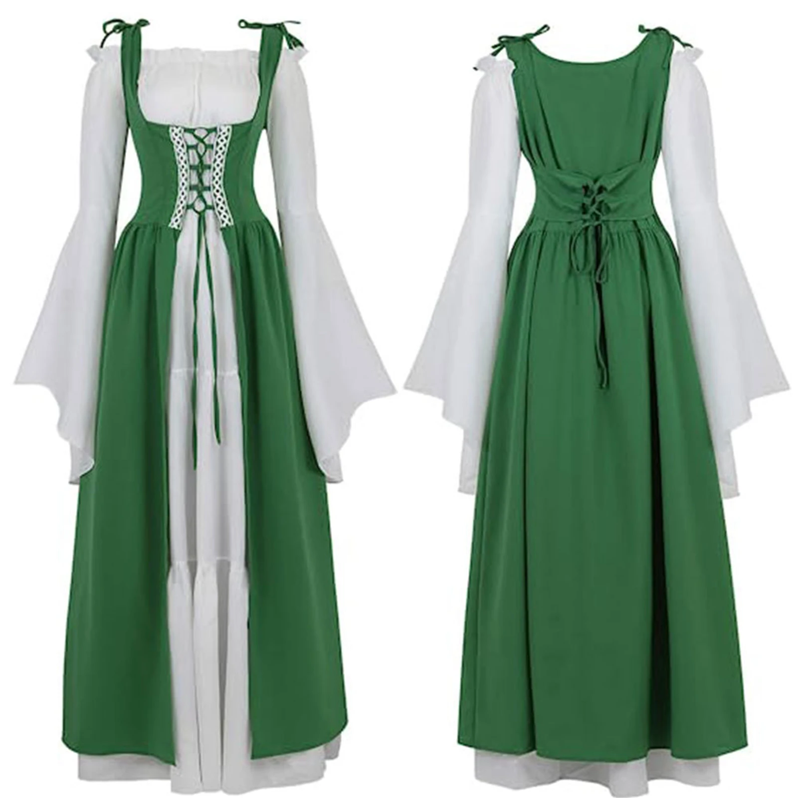 Средневековое ретро платье из полиэстера