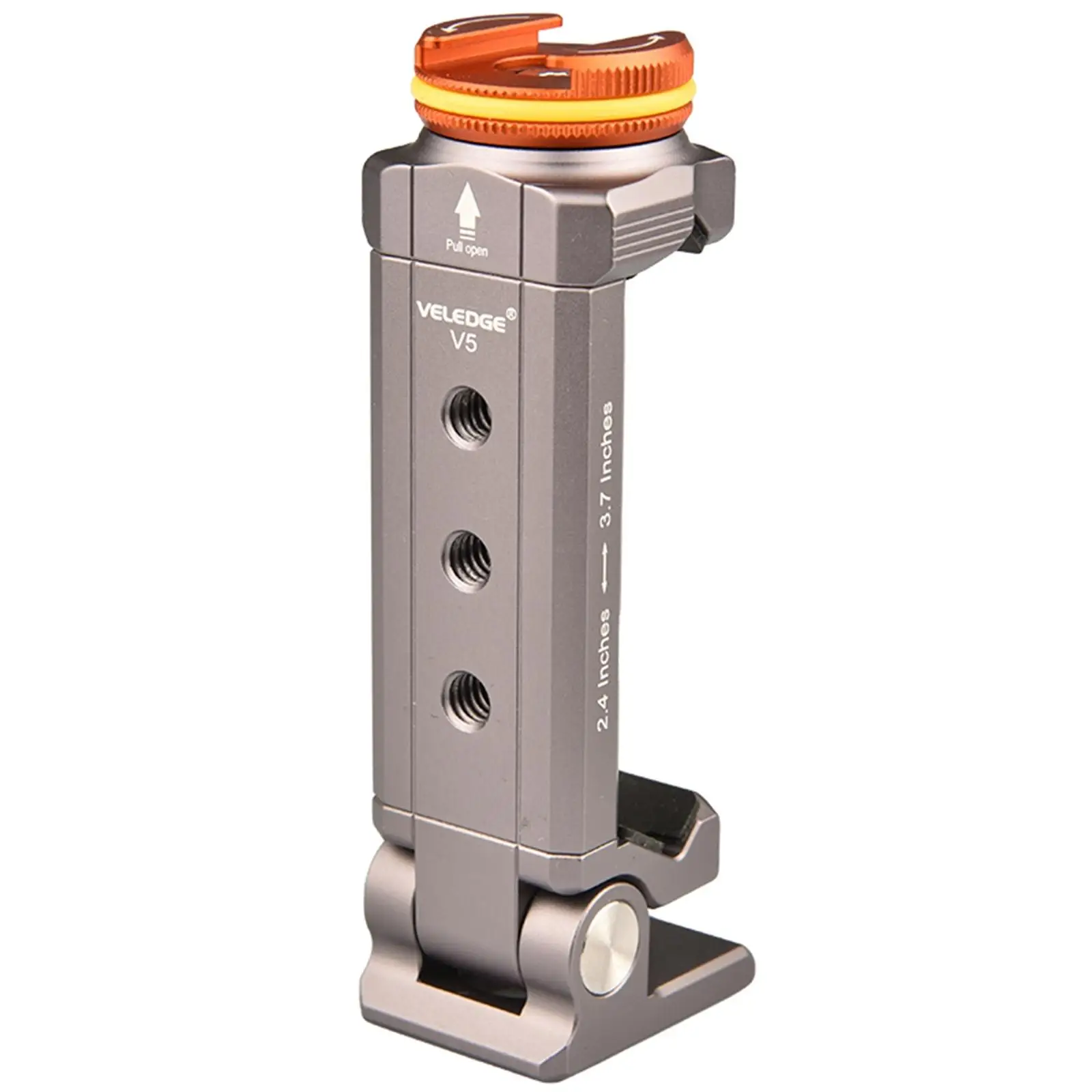 

Metal Phone Clamp with Cold shoe Mount Holder Bracket Smartphone Clip for Vlogging Live stream Phone