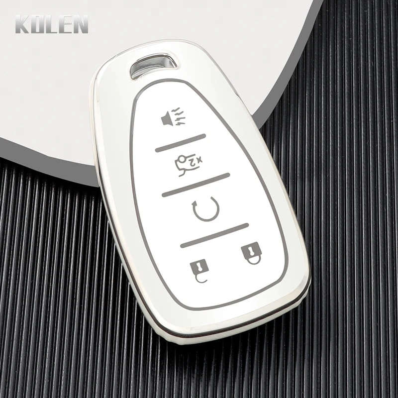 

ТПУ автомобильный пульт дистанционного управления брелок оболочки для Chevrolet Chevy Camaro Cruze Malibu Sonic Volt Tracker Spark Bolt Trax без ключа