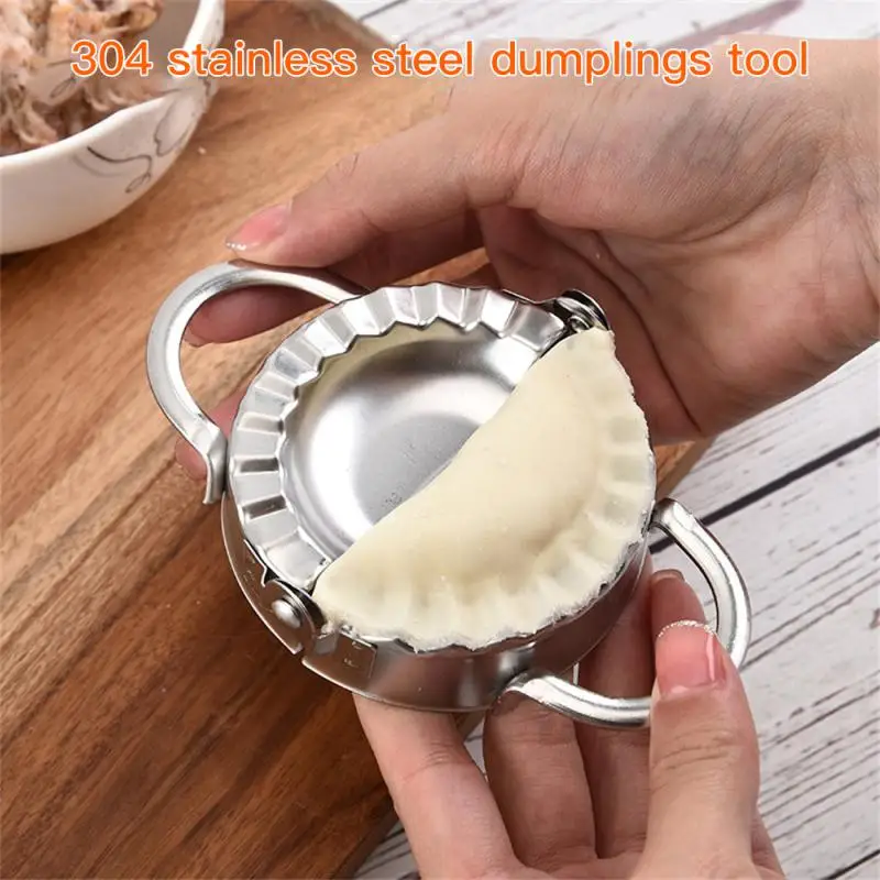 

Portable 304 Stainless Steel Dumpling Utensil Diy Jiaozi Maker For Easy Dumplings High Hardness Kitchen Tool Set Wholesale